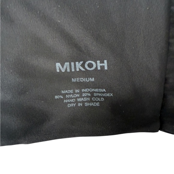 Mikoh Black Bandeau Bikini Top Size M - Picture 4 of 5
